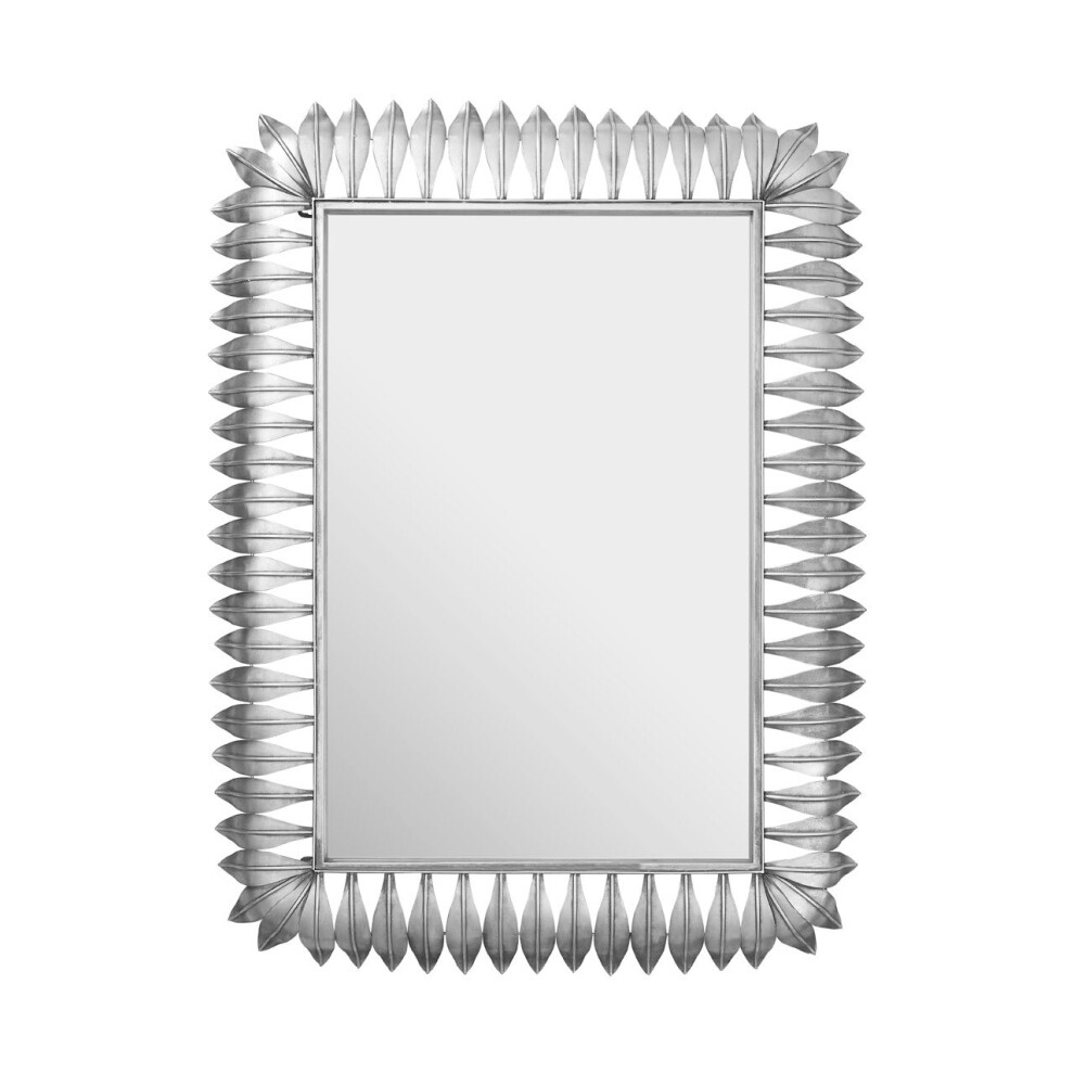 Premier Housewares Merlin Silver Leaf Frame Wall Mirror