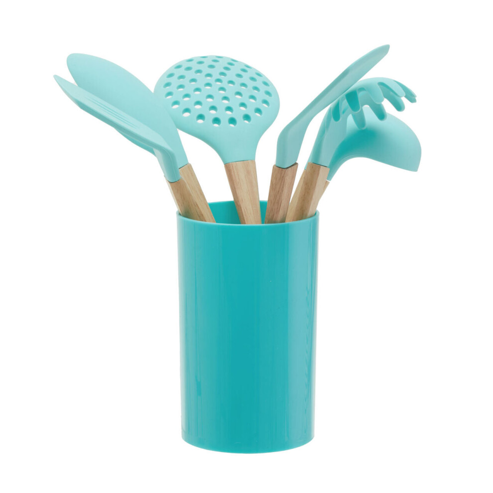 Premier Housewares 7Pc Pastel Utensil Set Green