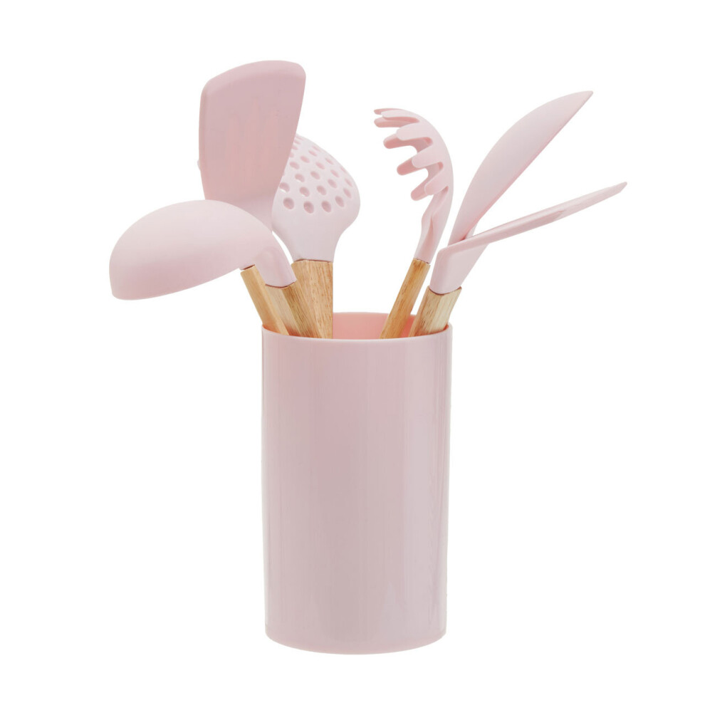 Premier Housewares 7Pc Pastel Utensil Set Pink