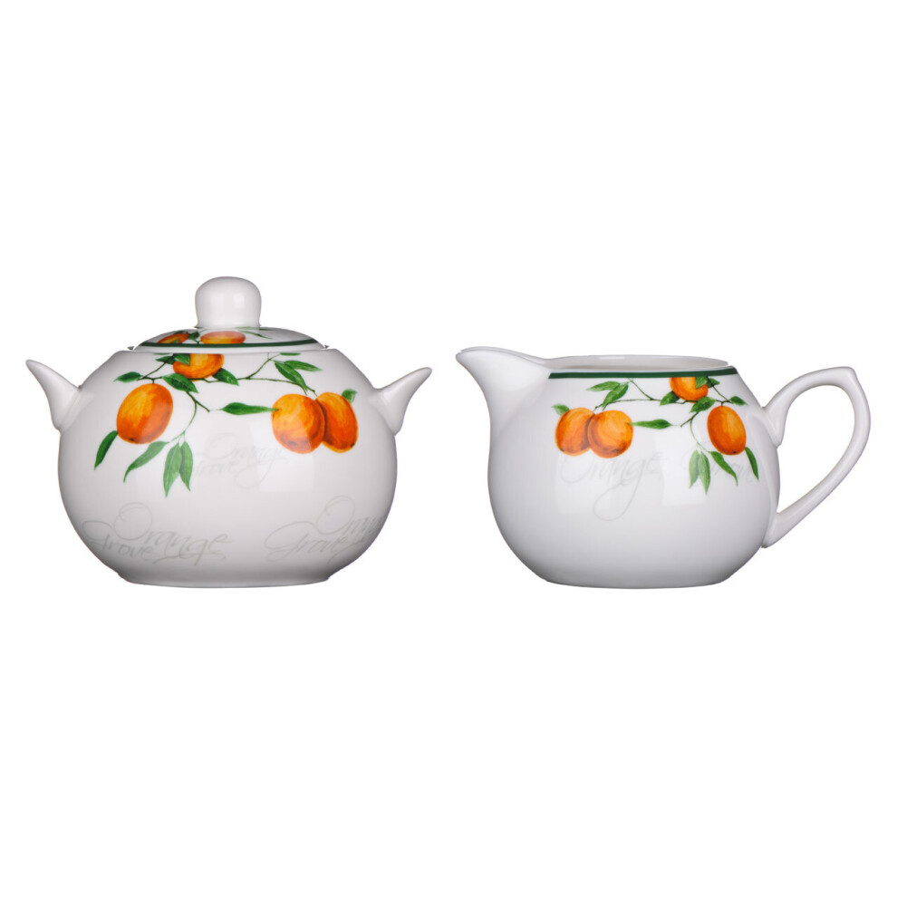 Premier Housewares Grove Sugar And Set Orange/Cream