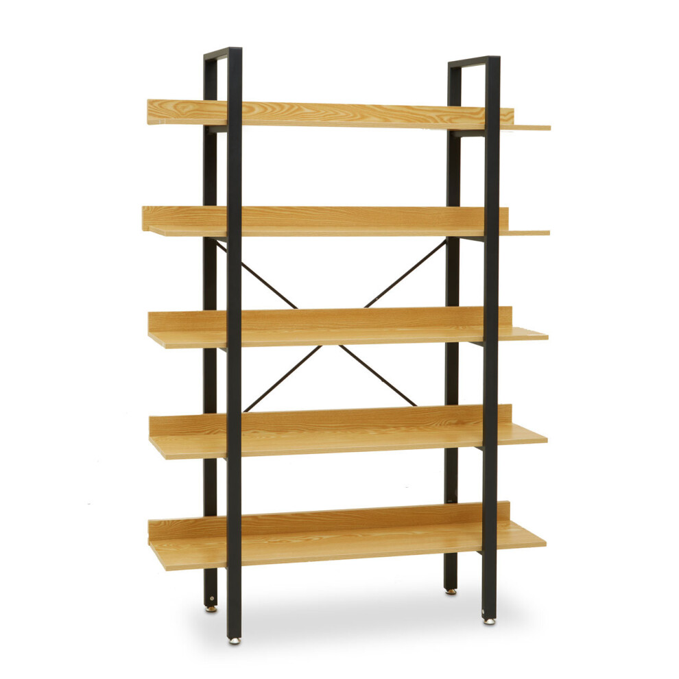 Premier Housewares Laxton 5 Tier Light Yellow Shelf Unit