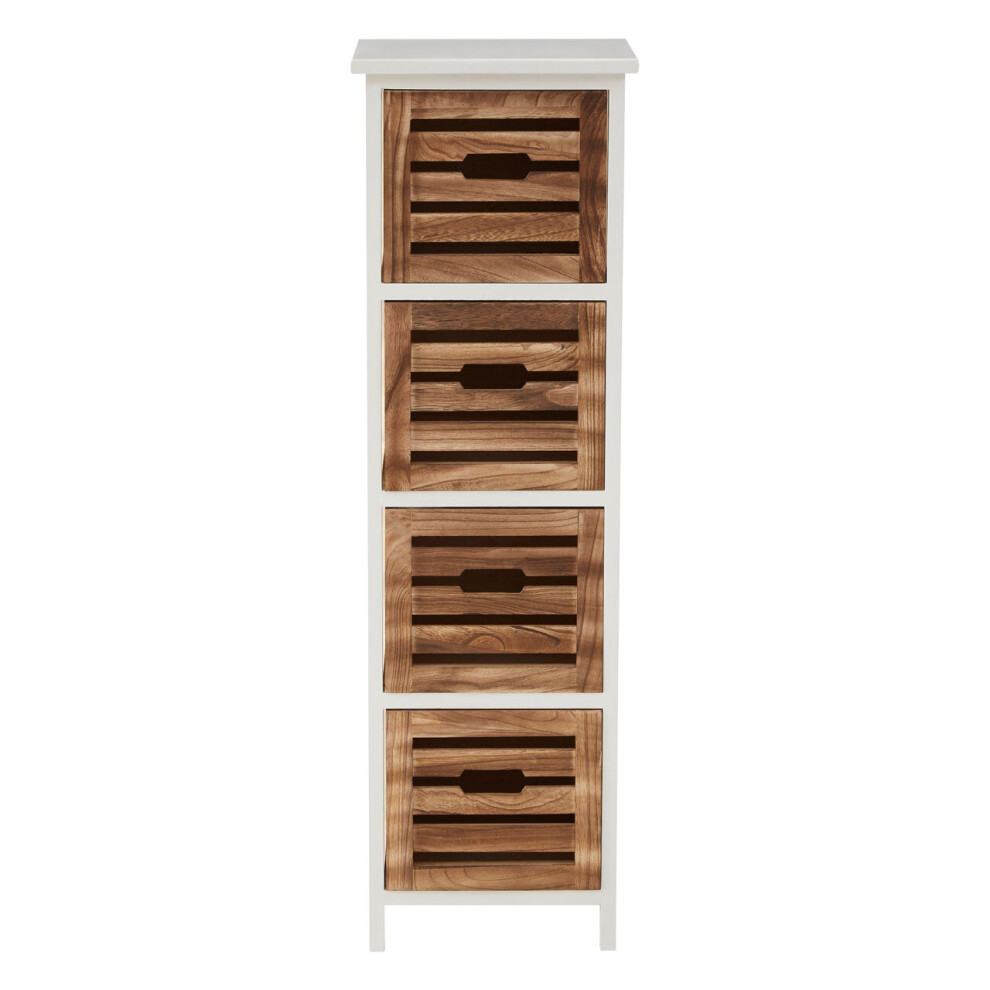 Portsmouth 4 Drawer Chest, Natural Wood