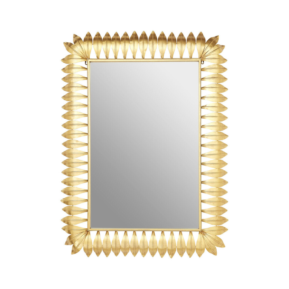 Premier Housewares Merlin Gold Leaf Frame Wall Mirror