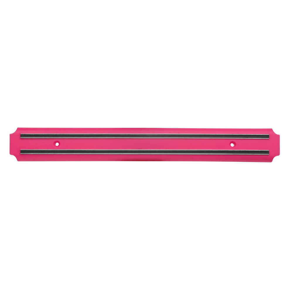 Premier Housewares Magnetic Hot Pink Knife Storage Bar/Holder