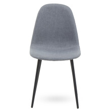Versatile Grey Fabric Dining Chair, Contemporary Modern Dining Chair, Comfortable Sturdy Modern Chair