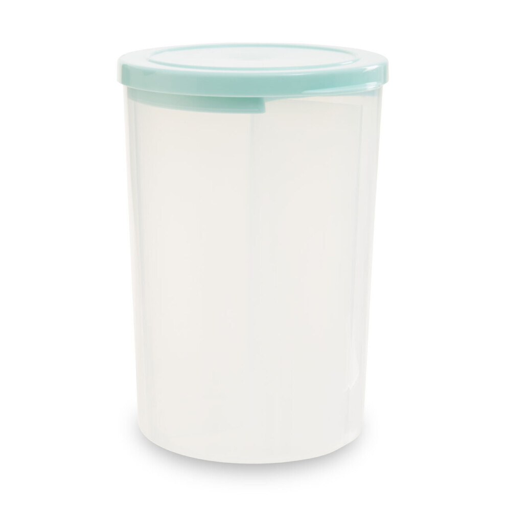 Premier Housewares Ample Storage 2.25 Ltr Three Section Storage Container, Clear Food Organizer, Versatile Food Container