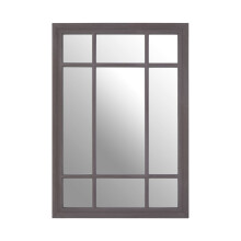 Premier Housewares Hawthorne Rectangular Grey Wall Mirror