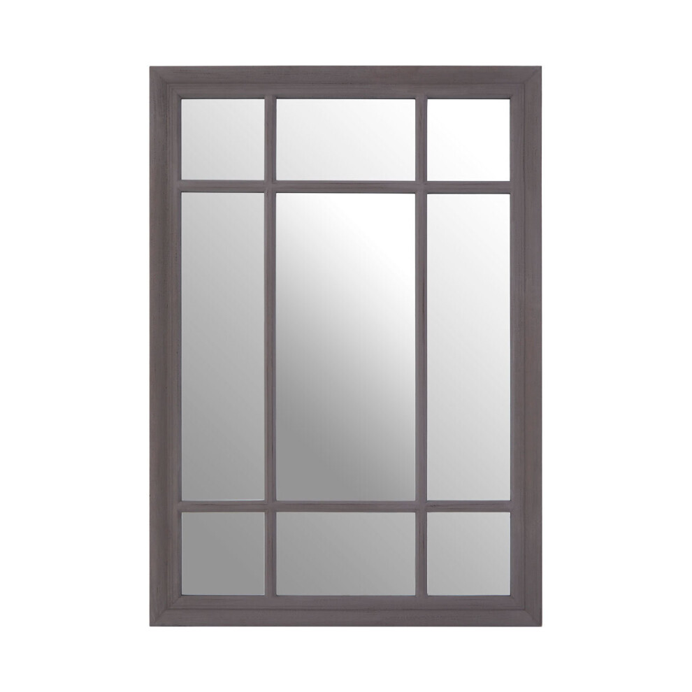 Premier Housewares Hawthorne Rectangular Wall Mirror Grey