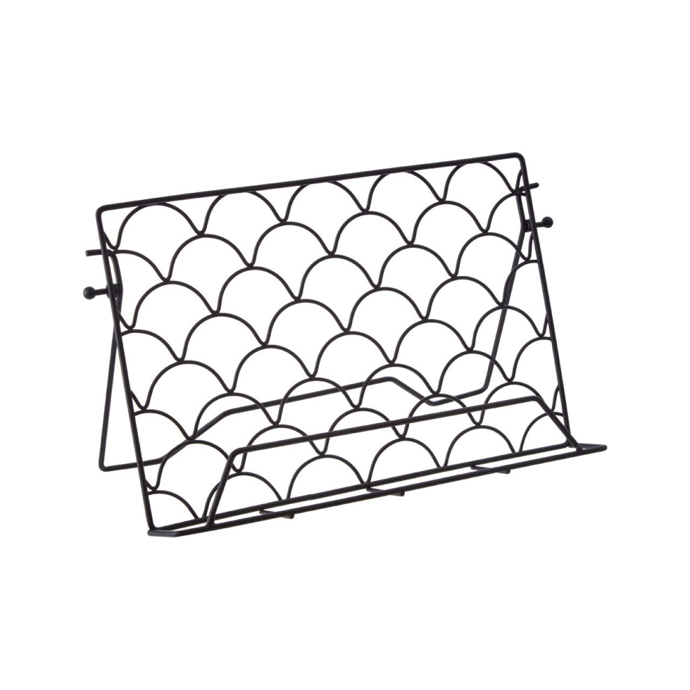 Premier Housewares Vertex Deco Cookbook Stand Black