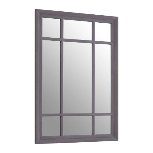 Premier Housewares Premier Housewares Hawthorne Rectangular Grey Wall Mirror 1