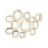 Premier Housewares Premier Housewares Marcia Hammered Silver Wall Mirror 2