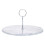 Premier Housewares Premier Housewares Grey Marble Cake Stand with Silver Handle 1