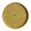 Premier Housewares Modern Design Small Yellow Wall Clock, Sleek Clock In Kitchen, Compact And Lightweight Wall Clock For Indoor 1