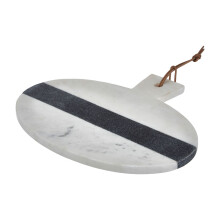 Premier Housewares White and grey marble round paddle board