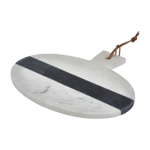 Premier Housewares Premier Housewares White and grey marble round paddle board