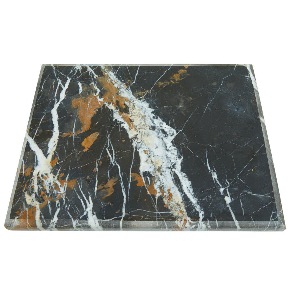 Premier Housewares Black and Gold Marble Chopping Board