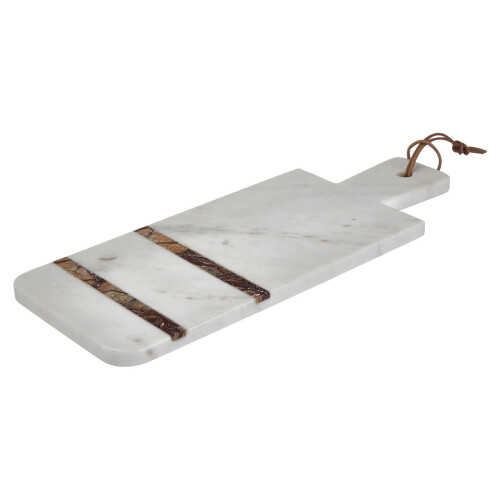 Premier Housewares Premier Housewares White / Brown Forest Marble Paddle Board