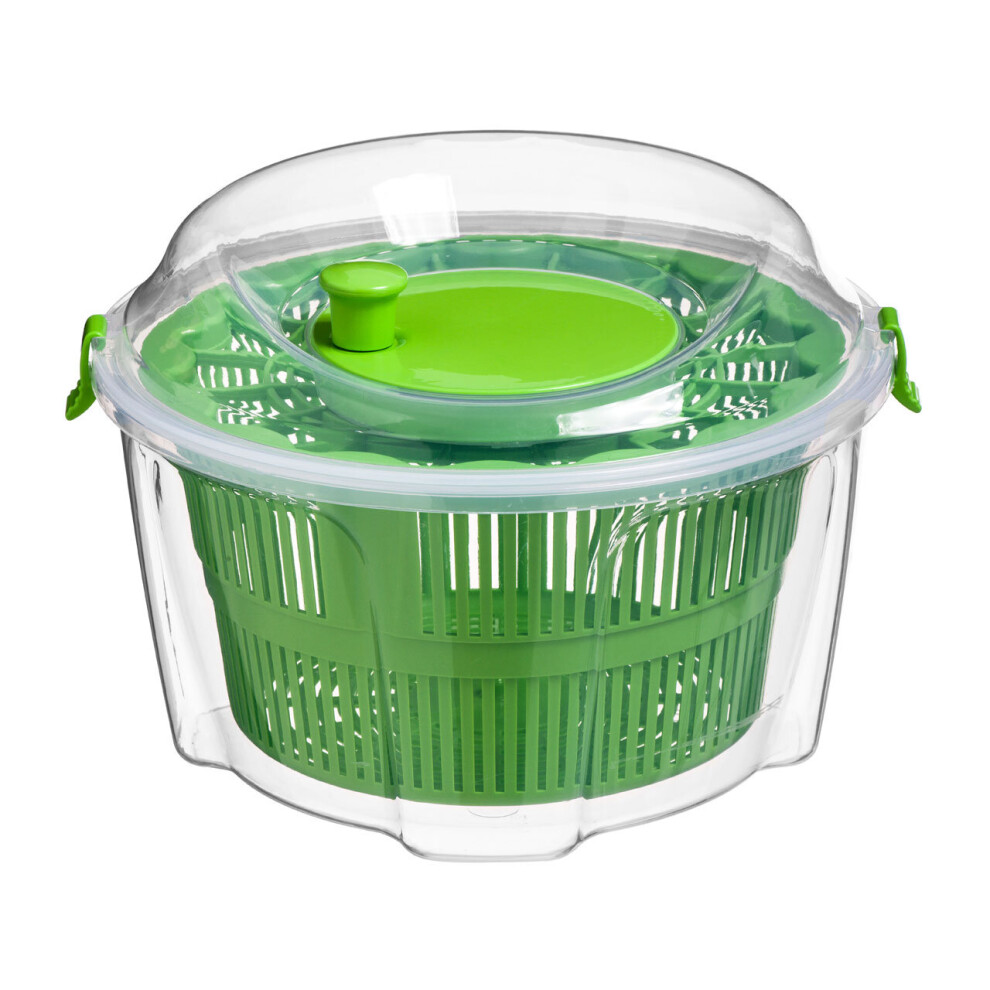 Premier Housewares Clear and Green Salad Spinner