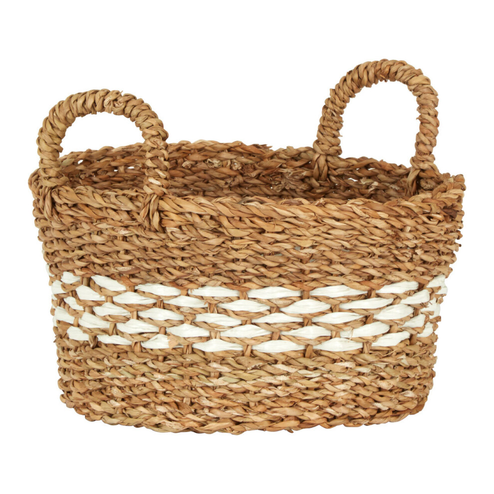 Lidi Round Seagrass Basket,Woven Pattern