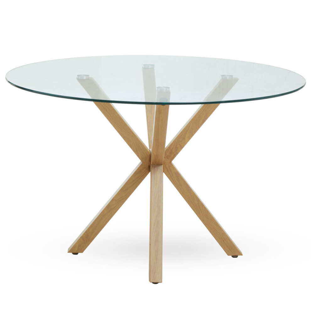 Premier Housewares Salford Dining Table with Ash Wood Legs