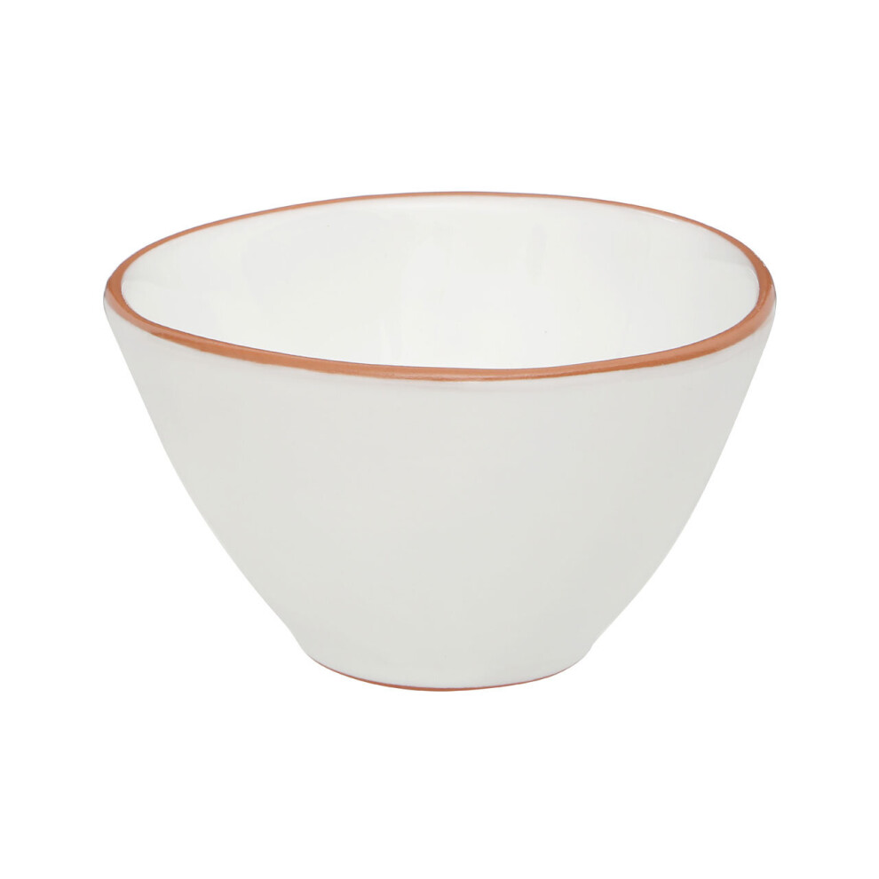 Premier Housewares Glazed Terracotta Calisto Cereal Bowl White