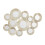 Premier Housewares Premier Housewares Marcia Hammered Silver Wall Mirror 1
