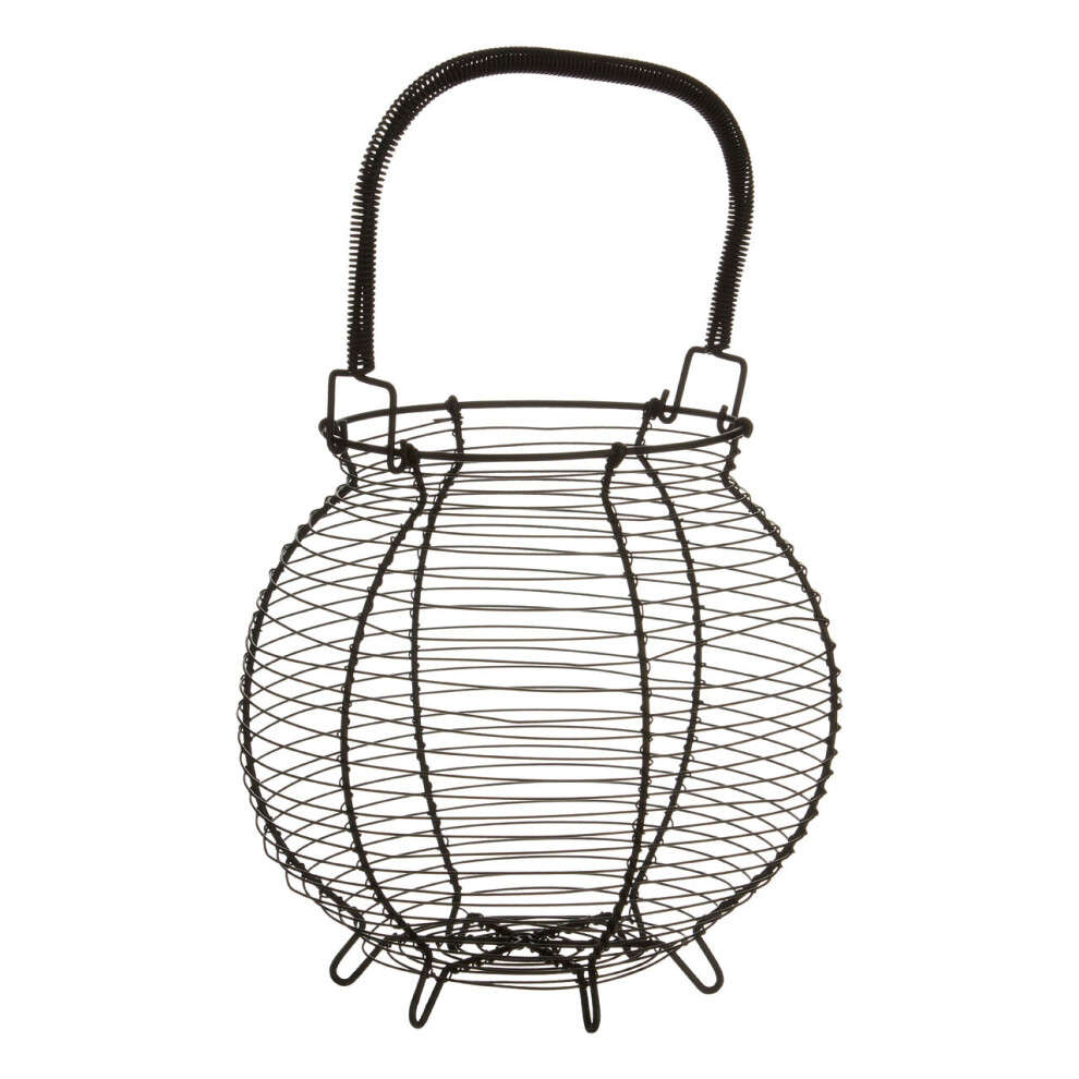 Premier Housewares Hygge Matte Egg Basket Black