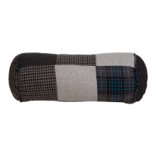 Blue patchwork Bolster Cushion, Long Bolster Pillow for Bed, Sofa, Comforting Rolled Pillow Cushion