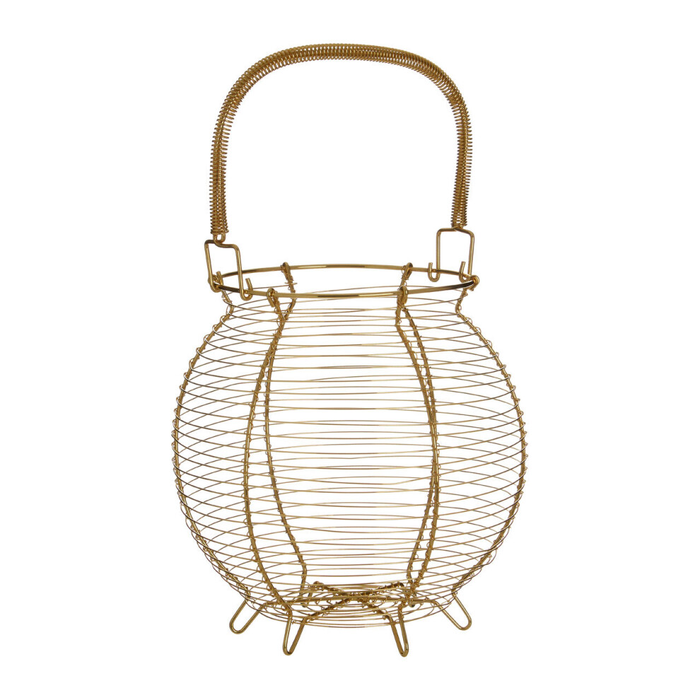 Premier Housewares Hygge Gold Finish Egg Basket