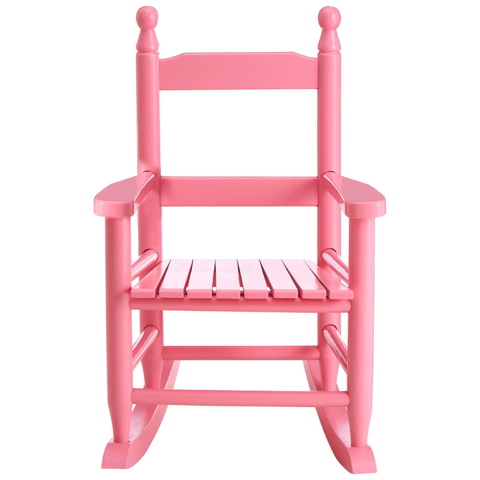Pink Rocking Chair, Non-Harmful Children's Chair, Easy to Balance Kiddie Chair, Adjustable Playroom Chair-image-OPC-P8Z777B-NEW