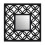 Premier Housewares Premier Housewares Square Black Lattice Frame Wall Mirror 1