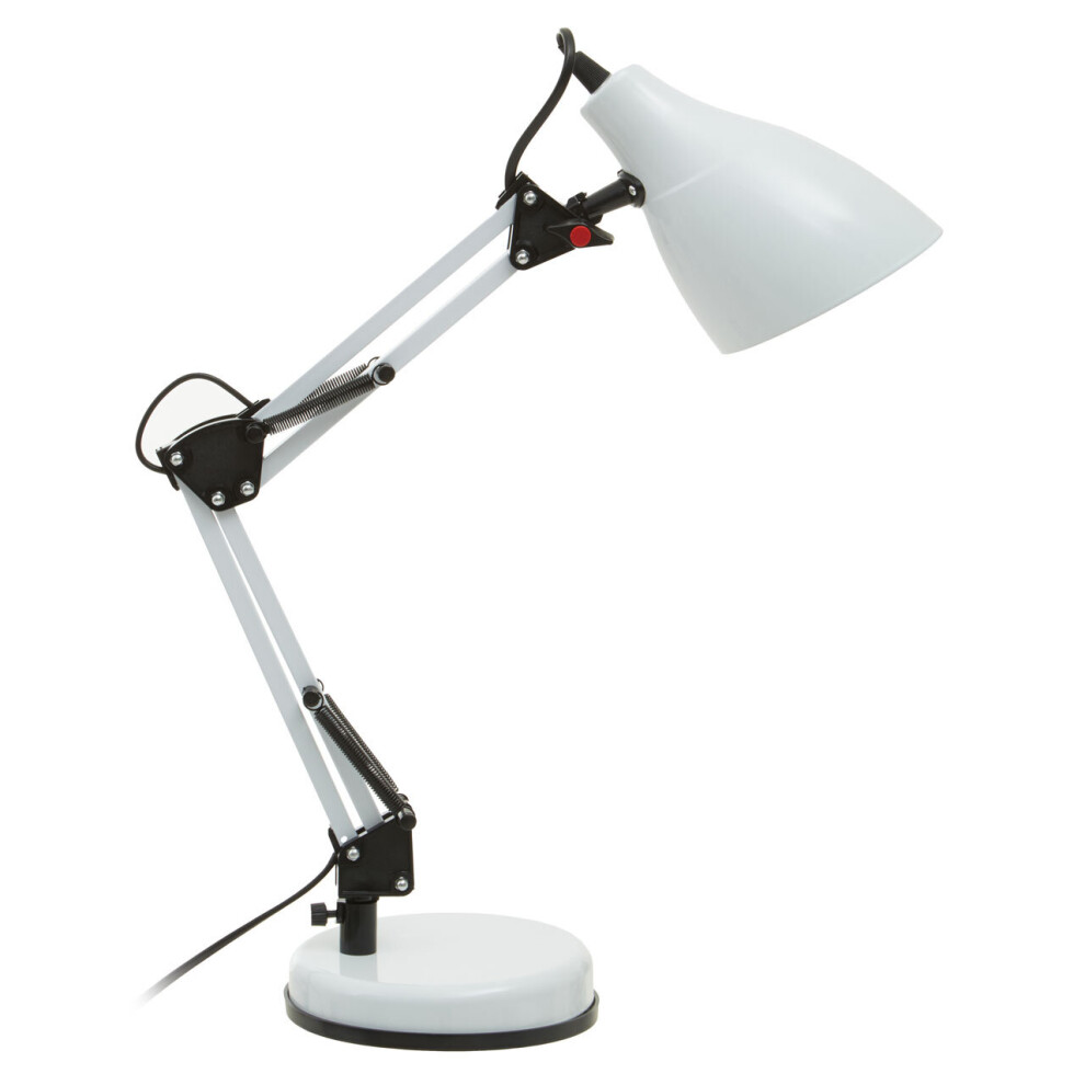 Premier Housewares Finley Desk Lamp White