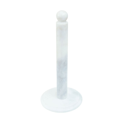 Premier Housewares Ziarat White Marble Kitchen Roll Holder, Scratch-less Kitchen Holder, Easy to Use Roll Holder 1