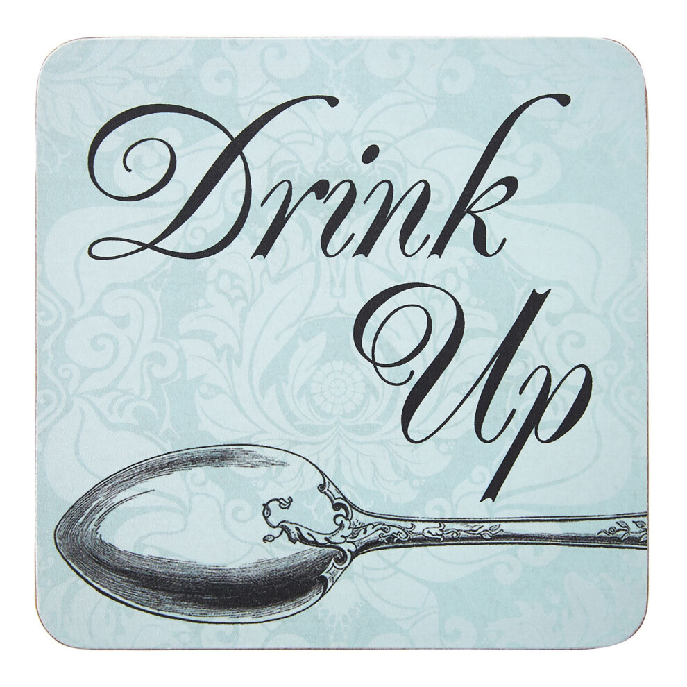 Set Of Four Drink Up Cork Coaster