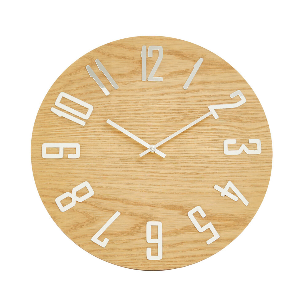 Minimalist Natural Wall Clock, Eco-Friendly Big Clock On The Wall, Easily Maintained Large Outdoor Clock