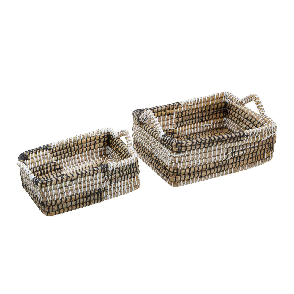 Premier Housewares Set of Two Straw Baskets