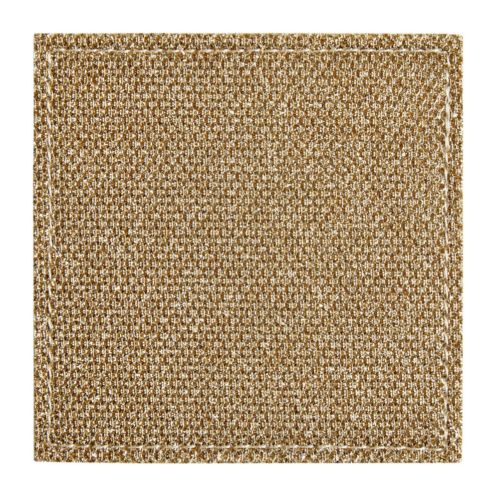 Premier Housewares Set Of 4 Glitter Coasters Gold