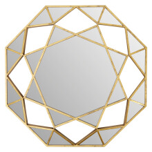 Premier Housewares Marcia Gold Octagonal Wall Mirror