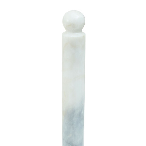 Premier Housewares Ziarat White Marble Kitchen Roll Holder, Scratch-less Kitchen Holder, Easy to Use Roll Holder 2