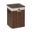 Premier Housewares Premier Housewares Kankyo Dark Brown Square Laundry Hamper 1