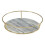 Premier Housewares Premier Housewares White Marble / Brass Finish Fruit Basket 2