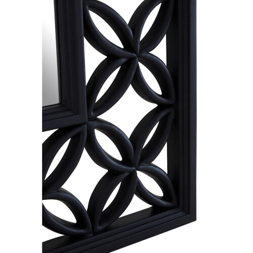 Premier Housewares Premier Housewares Square Black Lattice Frame Wall Mirror 2