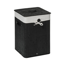 Premier Housewares Kankyo Black Square Laundry Hamper