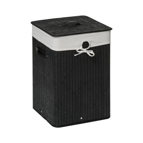 Premier Housewares Premier Housewares Kankyo Black Square Laundry Hamper
