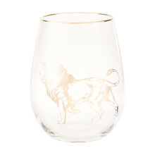 Premier Housewares Lion Stemless Wine Glass