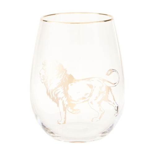 Premier Housewares Premier Housewares Lion Stemless Wine Glass