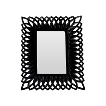 Premier Housewares Swirl Black High Gloss 5 x 7" Photo Frame