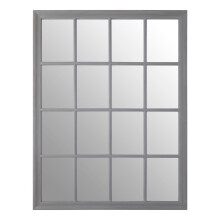 Premier Housewares Grey Flat Wood Wall Mirror