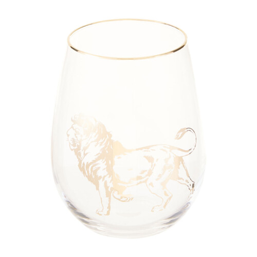 Premier Housewares Premier Housewares Lion Stemless Wine Glass 1