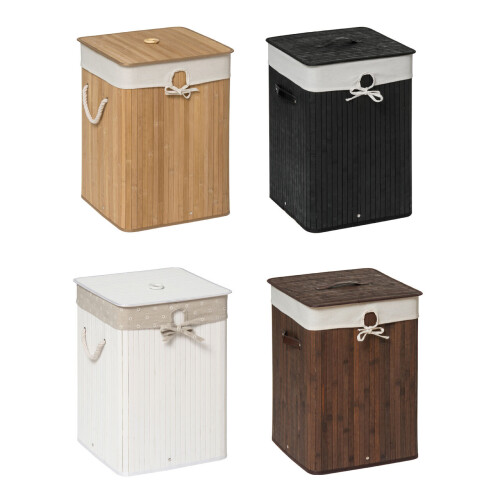 Premier Housewares Premier Housewares Kankyo Dark Brown Square Laundry Hamper 1